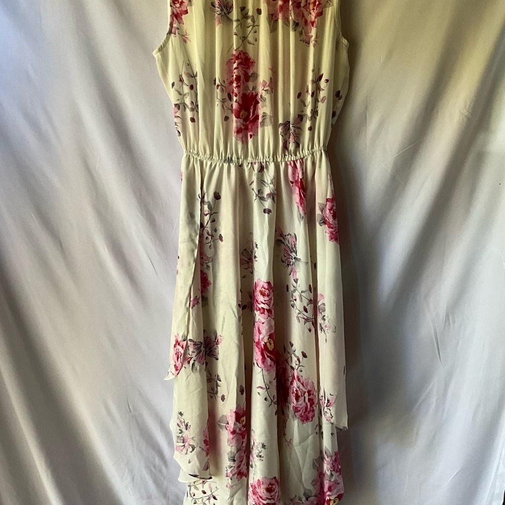 Eva Franco Pink Floral Shentel Dress Size 12 - Picture 8 of 9